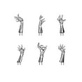SWFSZGL Halloween Skeleton Hand Garden Stake Gothic Realistic Metal