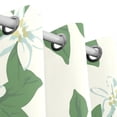 thumbnail image 3 of Floral Leaves on Beige Blackout Curtains for Living Room Bedroom 55W x 72/84L Insulated Window Drapes 2 Panels, 3 of 6