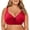 Red, variant on Women's Seamless Sports Bra Sling Back Wrapping Tube Top Comfortable Lace Edge No Steel Ring Support Activewear