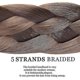 thumbnail image 5 of Sego Braided Hair Band Extensions Braids Hair Extensions Adjustable Headband Elastic Stretch Hairpiece Beauty Accessory For Womensmall, 5 of 5