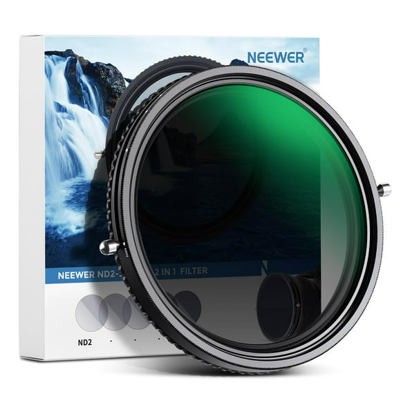 Filtro NEEWER 2 en 1 de 46 mm variable ND2-ND32 y CPL