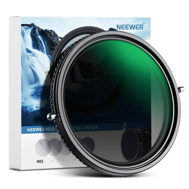 Filtro ND y CPL variable NEEWER 72 mm ND2-ND32 y CPL