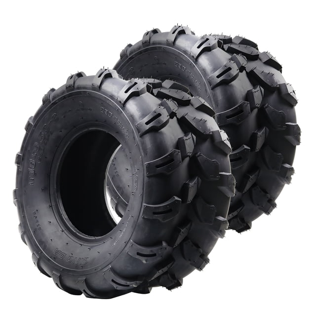 4PR Tubeless All-Terrain 18X9.5-8 Paddle Tire Set – 2-Pack | For ATV/UTV & Lawn Mowers | Off-Road for Trail, Sand & Mud | Compatible with 8-Inch Rims – QD109