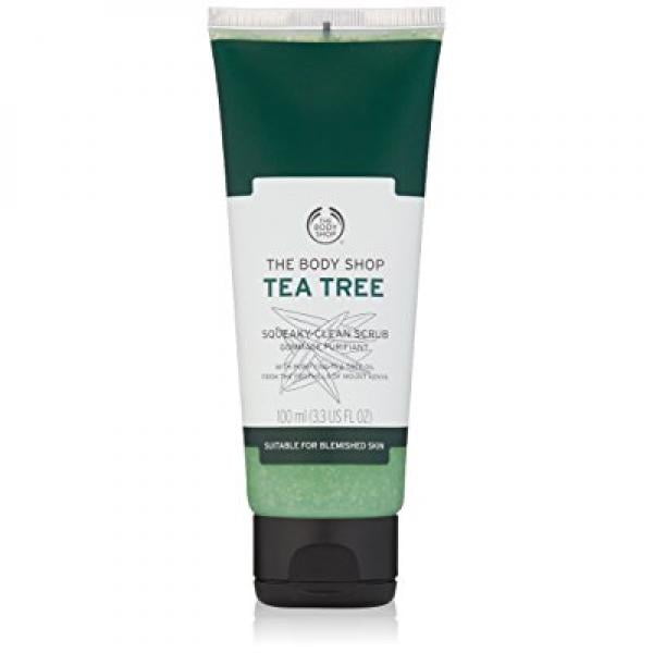 The Body Shop Tea Tree SqueakyClean Exfoliating Face Scrub, 3.3 Fl Oz