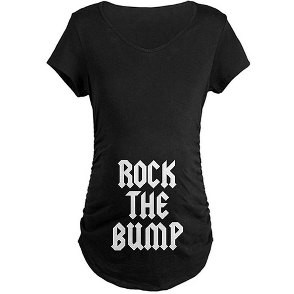 CafePress Maternity Rock the Bump Graphic Tee