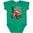 thumbnail image 3 of Inktastic Monster Truck How I Roll 1st Birthday Boys Baby Bodysuit, 3 of 5