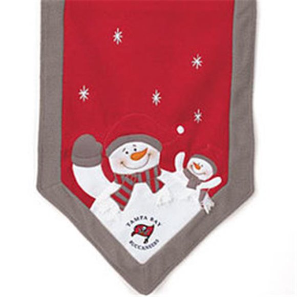 Tampa Bay Buccaneers Table Runner 72x15 Snowman