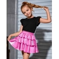 thumbnail image 2 of Falda metálica brillante para niñas Perfashion con tutú de rosas y lentes de sol, talla 6-7, 2 of 5