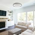 thumbnail image 3 of Sofucor 19-Inch Flush Mount Ceiling Fan with LED Lights, Remote and App Control, 3 of 10