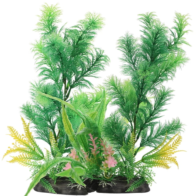 unbranded 2Ud Planta Acuario De Material Premium Decorativa Y Para Peces