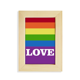 thumbnail image 1 of Amor LGBT Arcoiris homo Escritorio de madera Arte Pintura 5x7 pulgadas marco de foto foto, 1 of 4