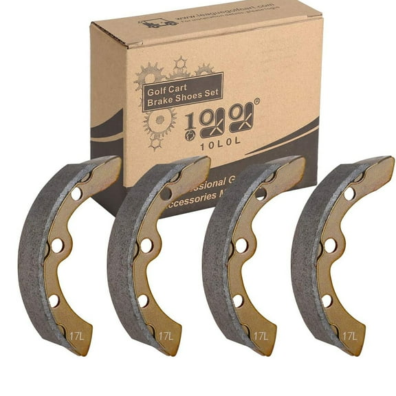 10L0L Golf Cart Brake Shoes Fit Club Car DS & Carryall 1981-1994 101146302 1011296 1011433 1011463 1015757