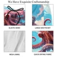 thumbnail image 4 of luoweisi Men's Beach Shorts Quick Dry Swim Trunks with Mesh Lining Octopus L, 4 of 5