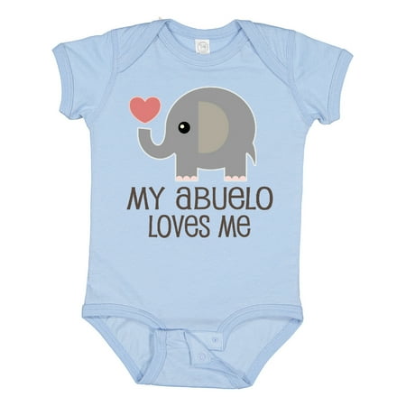 

Inktastic My Abuelo Loves Me Gift Baby Boy or Baby Girl Bodysuit