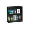 Sauder Two-Shelf Bookcase, Matte Black Finish