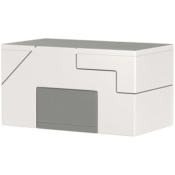 CoSoTower 2-Piece Soft Play Kids Foam Play Se for Crawl and Climb, Light Grey