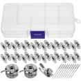 thumbnail image 2 of Shisuyan 1 Set of Sewing Machine Bobbin Case with Metal Bobbins Set Replacement Bobbins Sewing Machine Parts, 2 of 8