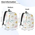 thumbnail image 3 of Bixox Little Elephant Printing Canvas Backpack Lightweight Casual Travel Backpack School Backpack Fits 15.6 Inch Notebook, 3 of 5