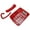 Red, variant on Corded Phone Caller ID Adjustable Ringtone Shortcuts Memory Wired Landline With Indicator, Profession Practical Caller ID Phone, Desk Landline For Home Office