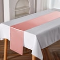 thumbnail image 5 of sunsanly Table Runner Long Rectangle Smooth Fabric Machine Washable Solid Color Party Table Runner Wedding Banquet Supplies, 5 of 8