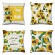 thumbnail image 1 of SZTXJ Autumn Cushion Covers 18" x 18" Set of 4 Outdoor Decorations Fall Sunflower Linen Cushion Cover for Thanksgiving Day, Sofa and Home Decor, 1 of 5