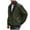 Army Green, variant on Bomber Jackets for Men Full Zip Up Motorcycle Jackets Long Sleeve Notched Lapel Cargo Jackets Loose Fit Hip Hop Streetwear
