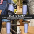 thumbnail image 7 of Modern 30oz Handheld Travel Tumbler with Handle – Double Wall Stainless Steel Insulated Cup, Flip Straw Lid, Leak-Proof & BPA-Free for Hot and Cold Drinks – Durable Coffee & Juice Mug White, 7 of 7