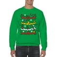 thumbnail image 2 of Festive Candy Cane Pattern Men's Sweatshirt, 2 of 3