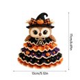 thumbnail image 2 of Halloween Crochet Tabletop Decor DIY Kit, Owl Character Tree Craft for Adults, Handmade Holiday Home Decor, 6.69 in, 2 of 3