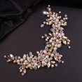 thumbnail image 1 of Diadema Teyglen con diamantes de imitación y cristal para mujer, color dorado, 1 of 5