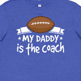 thumbnail image 4 of Inktastic Football My Daddy Is The Coach Youth T-Shirt, 4 of 5