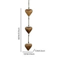 thumbnail image 3 of Valentines Day Vintage Metal Heart Wall Hanging Art, Gold Hearts Shaped Bedroom Wall Decor | Anniversary Decorations for Couples, Farmhouse Country Rustic Love Heart, Golden 25.9''(1PC), Gifts, 3 of 6