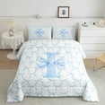 thumbnail image 2 of Erosebridal Kawaii Bowknot Bedding Twin Comforter Set,Initial Letter Down Comforter,Monogrammed Decor,Reversible,Lightweight,2-Piece, 2 of 7