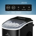 ChefRobot Ice Maker Countertop, SelfCleaning Ice Maker with Ice Scoop and Basket, Make 26.5 lbs