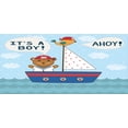 thumbnail image 4 of Ahoy Its a Boy Piggy Bank, Shower Theme It's a Boy in Nautical Style Bear and Bird in Boat, Ceramic Coin Bank Money Box for Cash Saving, 3.6" X 3.2", Multicolor, by Ambesonne, 4 of 4