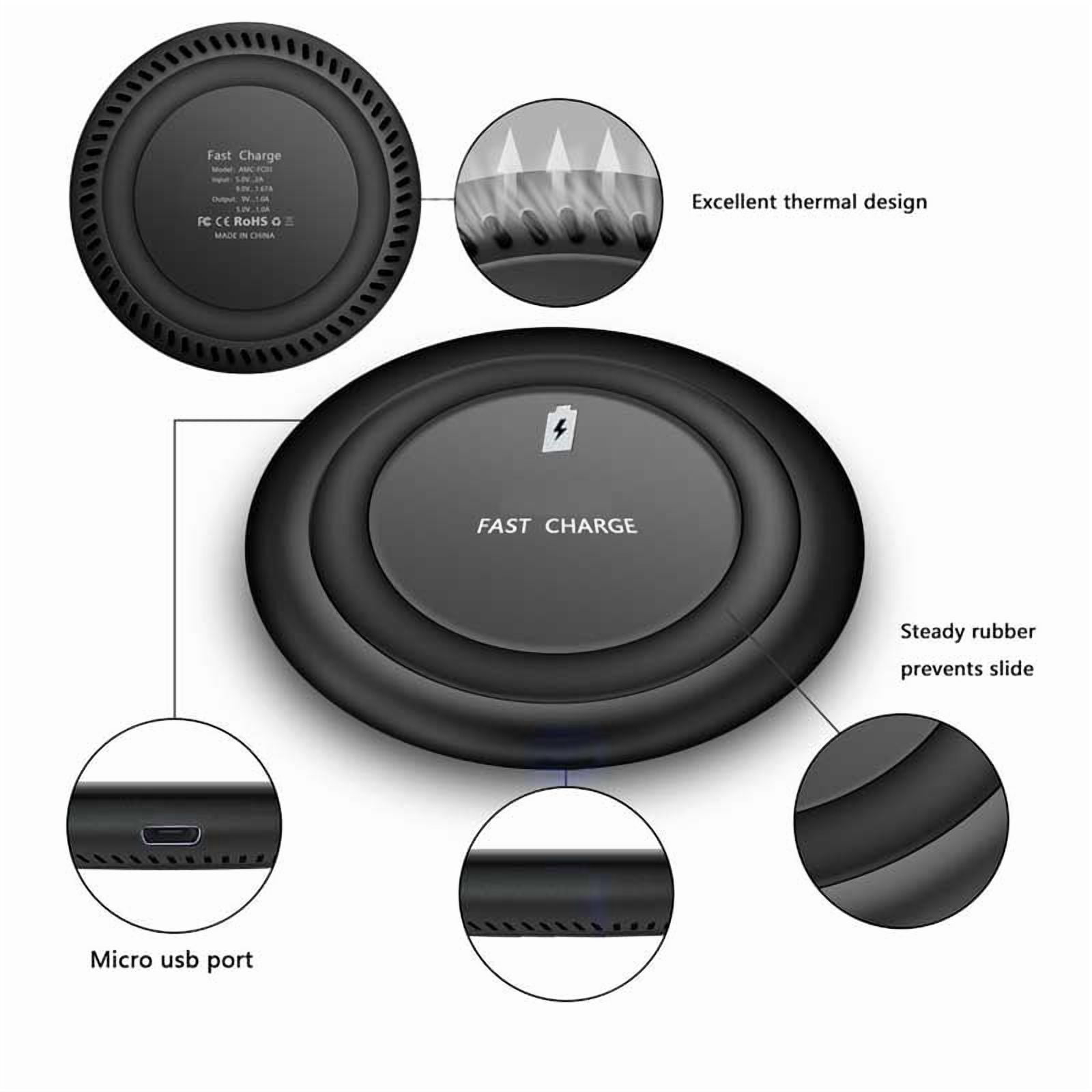 Wireless Charger Compatible With iPhone 16e/17e - Fast 7.5W and 10W Charging Pad Slim