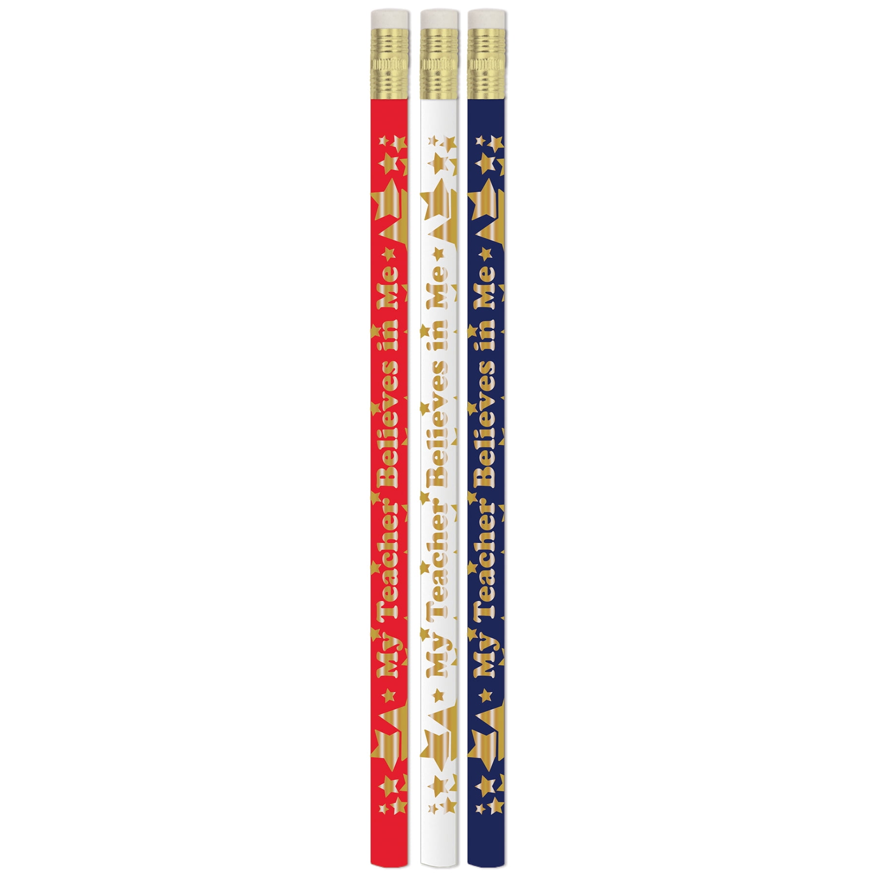 Musgrave Pencil Company My Teacher Believes in Me Pencils, 12 Per Pack, 12 Packs