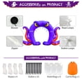 thumbnail image 6 of DeeKom Giant Halloween Inflatable Octopus Archway Decorations, Blowup Outdoor Decor Purple Lights Up, 8 ft x 16 ft, 6 of 7
