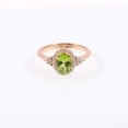 thumbnail image 3 of Peridot Ring Sterling Silver , Oval Cut Gemstone Ring , August Birthstone , Peridot Ring Silver, Peridot Ring Women, Promise Ring, 3 of 3