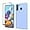 Purple, variant on for Samsung Galaxy A21 Case, with Tempered Glass Screen Protector [2 Pack], Liquid Silicone Slim Soft TPU Fit Drop Protection Phone Case (Blue)