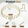 thumbnail image 2 of Uxcell 29.5" Upholstery Spring Replacement Kit Sagging Cushions Repair Kit Gold, 2 of 7
