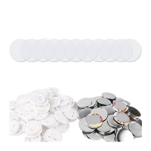 Blank Badge Button Parts,25MM-58MM DIY Pin Badges Set Button Maker Parts Supplies For Badge Press Machine,With 100/300/500Pcs