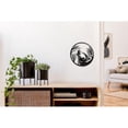 thumbnail image 3 of Metal Black Wall Decor Howling Wolf Head, 3 of 3