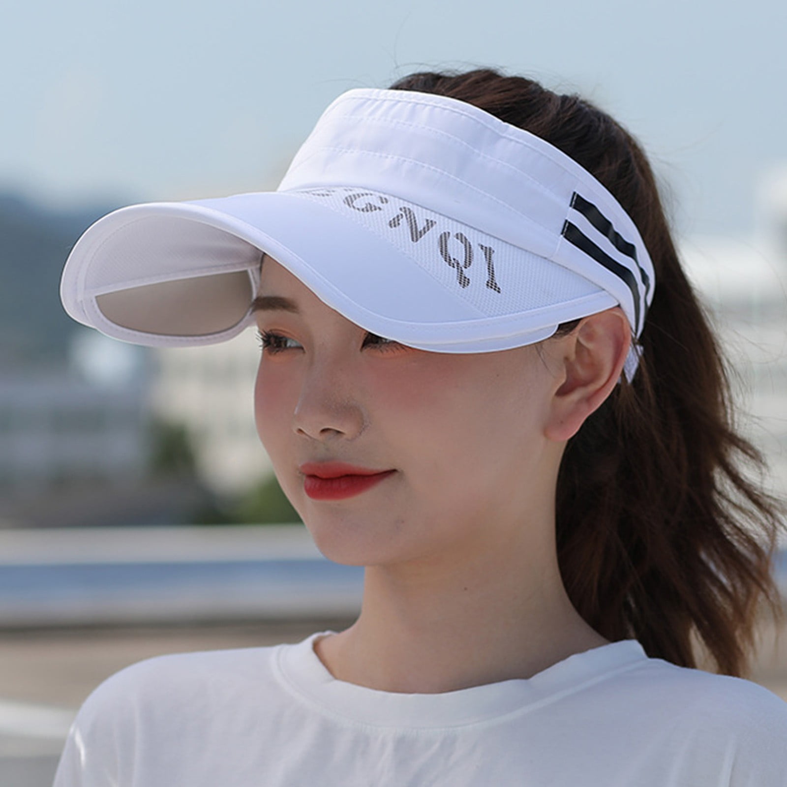 Womens Empty Top Hat Outdoor Sports Sun Hat Sun Hat Large Brim Casual