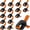 16-pack 3-inch Black&orange, variant on 4-Pack Spring Clamps Heavy Duty, 7-inch Large Plastic Clamps for Crafts with 3.7 Inch Jaw Opening for DIY, Gluing, Clamping and Securing