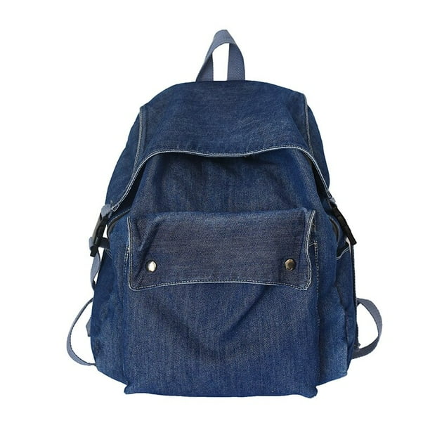 Mochila de mezclilla de alta calidad para mujer bolsos escolares de moda para ninas bolsos de hombro casuales para damas mochilas de disenador bolso de viaje Fivean unisex Bodega Aurrera en