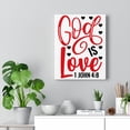 thumbnail image 2 of Scripture Walls 1 John 4:8 God Is Love Bible Verse Canvas Christian Wall Art Ready to Hang Unframed, 2 of 12
