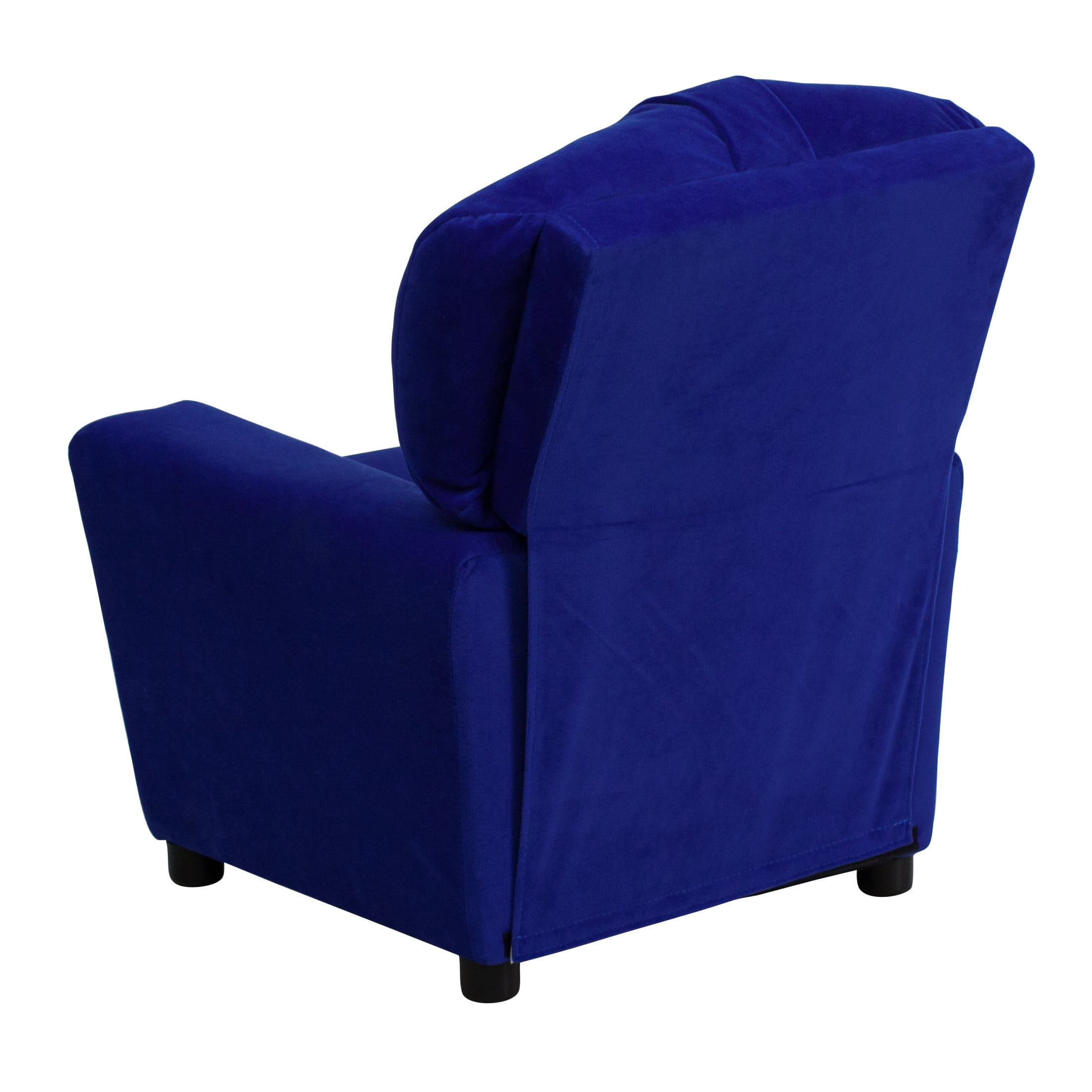 Flash Furniture Chandler Contemporary Blue Microfiber Kids Recliner with Cup Holder
