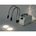 thumbnail image 3 of Amscope HL150-AY 150W Fiber Optic Dual Gooseneck Microscope Light Illuminator, Black, 3 of 3