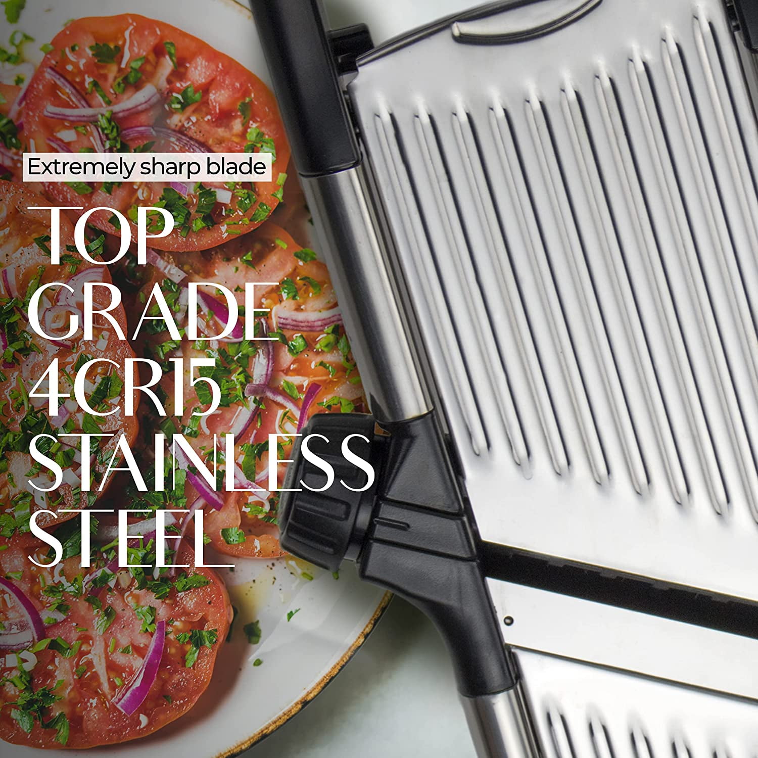 Gramercy Kitchen Co. Adjustable Stainless Steel Mandoline Food
